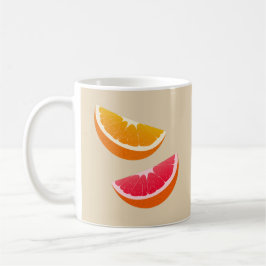 Taza De Café Orange & Grapefruit Citrus Coffee Mug Gift
