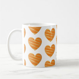Taza De Café Orange Heart Best Friends All Occasion Gift 