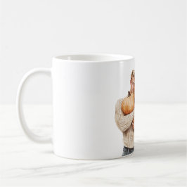 Taza De Café Orange Pumpkins Blond Man
