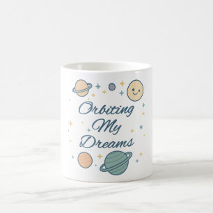 Taza De Café Orbitando mis sueños
