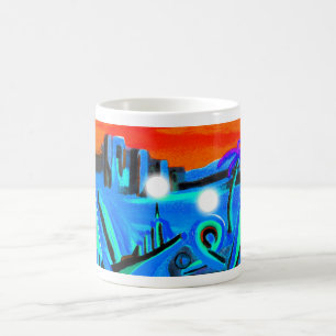 Taza De Café Orbs en un paisaje ajeno