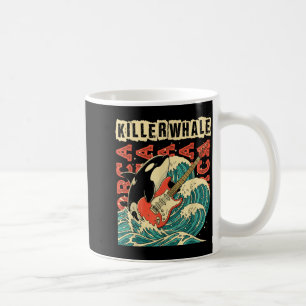 Taza De Café Orca tocando guitarra respeta a los lugareños océa