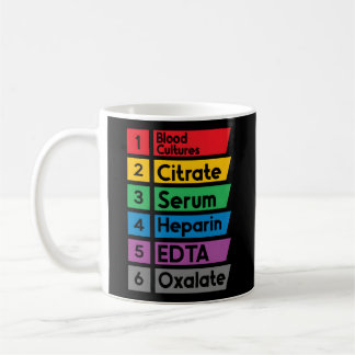 Taza De Café Orden De Dibujo De Phlebotomi De Técnico De Labora