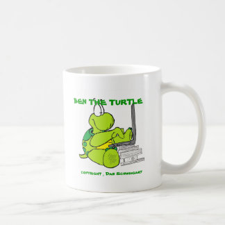 Taza De Café ORDENADOR de BEN, BEN LA TORTUGA, derechos