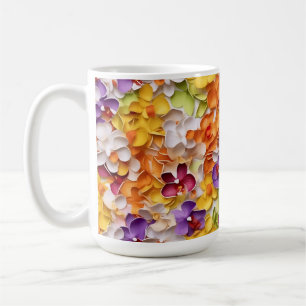 TAZA DE CAFÉ ÓRDENES DE VISTA 3D DE COLOR BRILLANTE