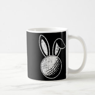 Taza De Café Orejas de conejo de golf de Pascua Regalo divertid