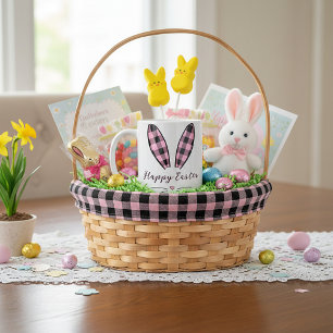 Taza De Café Orejas de conejo personalizadas de cuadros para Pa