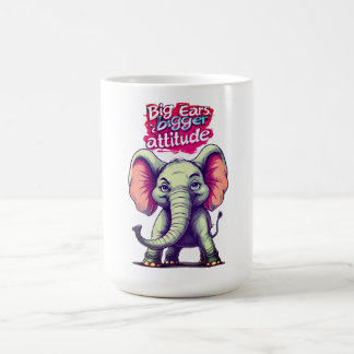 Taza De Café Orejas grandes, actitud más grande