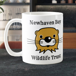 Taza De Café Organización de Vida Silvestre Marina con Otter. V