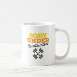 Taza De Café Órgano De Trabajo Motivador En Construcción