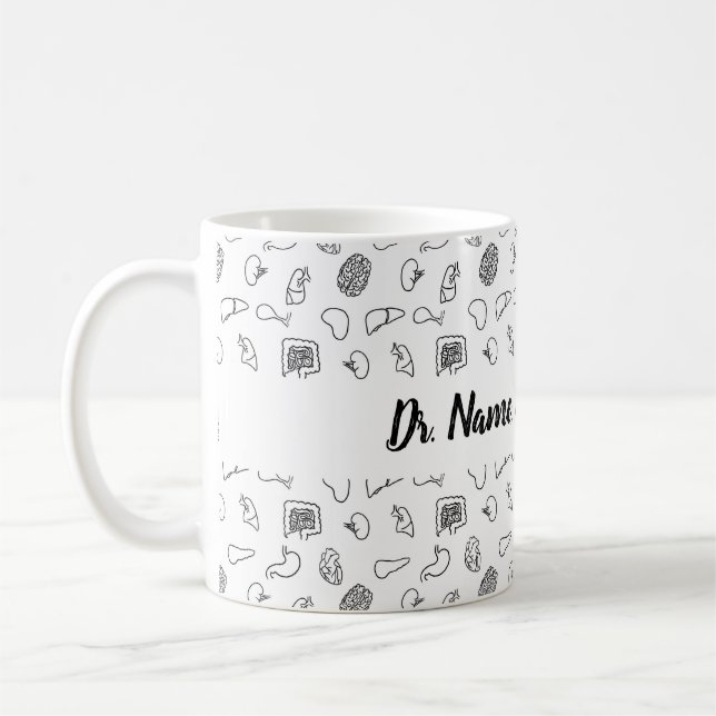 Taza De Café Órganos Médicas personalizados (Izquierda)