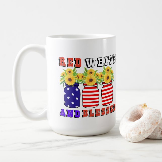 Taza De Café Orgullo americano (Con donut)