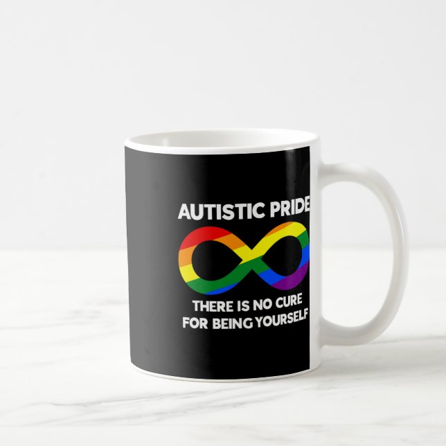 Taza De Café Orgullo autista - Conciencia del autismo - Infini  (Derecha)