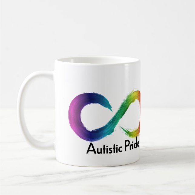 Taza De Café Orgullo autista Neurodiversidad Mug (Izquierda)