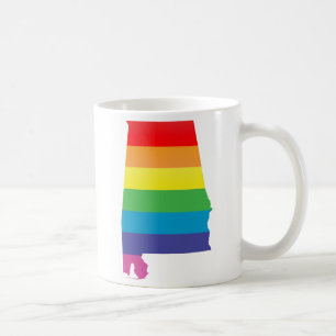 Taza De Café orgullo de alabama. desnudado.