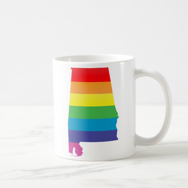 Taza De Café orgullo de alabama. desnudado. (Derecha)