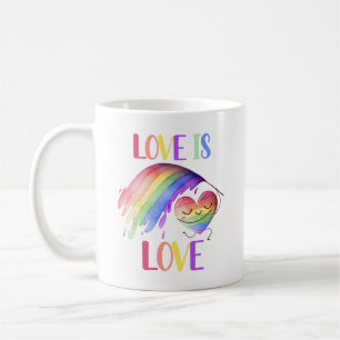 Taza De Café Orgullo de amor arcoiris