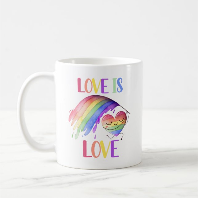 Taza De Café Orgullo de amor arcoiris (Izquierda)