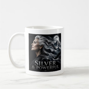 Taza De Café Orgullo de cabello gris plateado y poderoso Herman