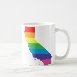 Taza De Café orgullo de California. rayado