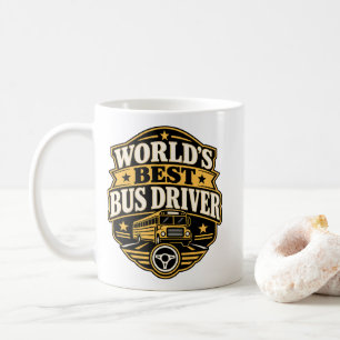 Taza De Café Orgullo de conductor de autobús Camiseta del mejor