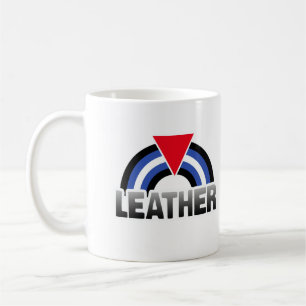 Taza De Café Orgullo de Cuero Lésbico Gay