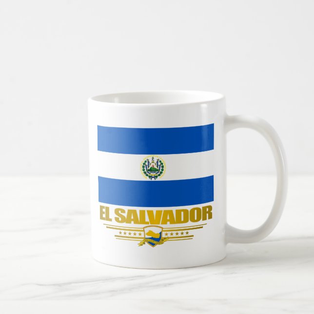 Taza De Café "Orgullo de El Salvador" (Derecha)