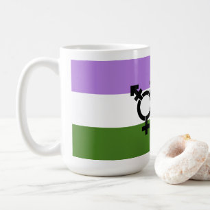 Taza De Café Orgullo de género queer - queer