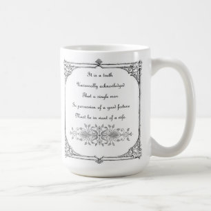 Taza De Café Orgullo de Jane Austen e inspiración del perjuici