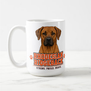 Taza De Café 🐾 Orgullo de la familia del Rhodesian Ridgeback �