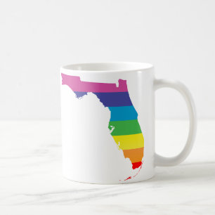 Taza De Café orgullo de la Florida. rayado