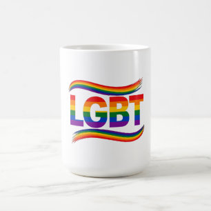 Taza De Café Orgullo de la lluvia de colores LGBT