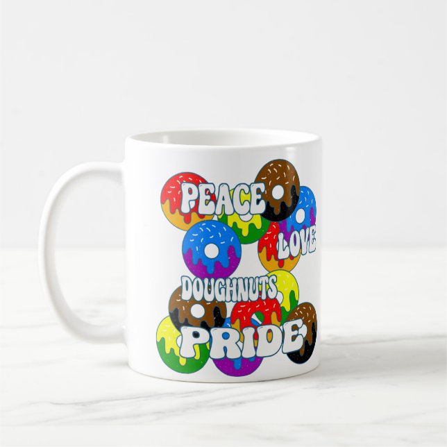 Taza De Café Orgullo de la Paz Amor Donas  (Izquierda)