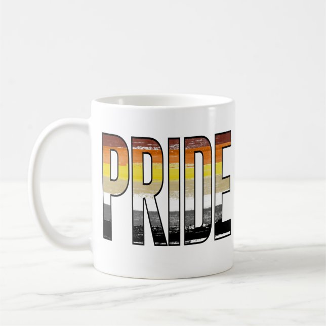 Taza De Café Orgullo de Oso Palabra (Izquierda)