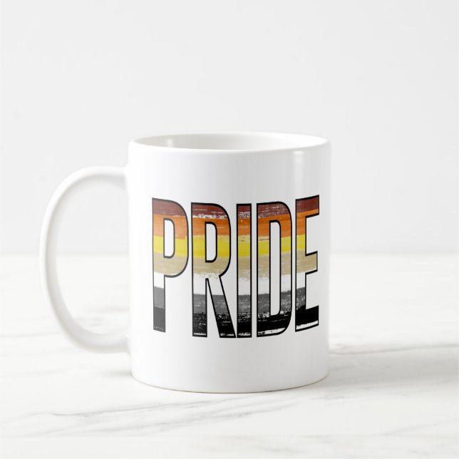 Taza De Café Orgullo de Oso Palabra (Izquierda)
