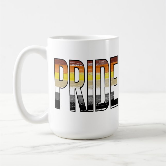 Taza De Café Orgullo de Oso Palabra (Izquierda)