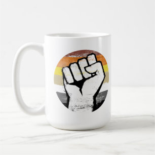 Taza De Café Orgullo de Oso Puño Círculo Impreso