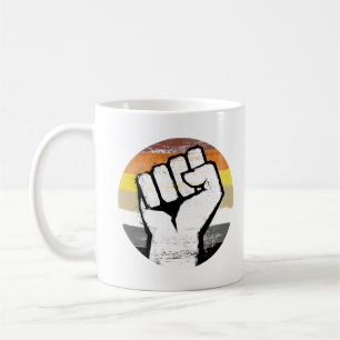 Taza De Café Orgullo de Oso Puño Círculo Impreso