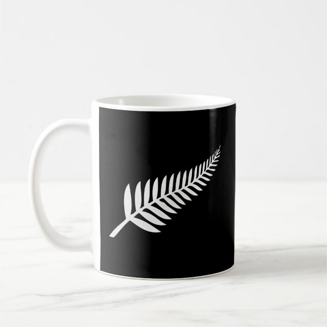 Taza De Café Orgullo de plata neozelandesa Fern Kiwi (Izquierda)