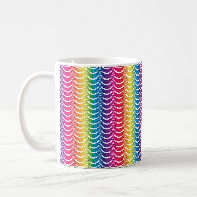 Taza De Café Orgullo de sirena arcoiris (Izquierda)
