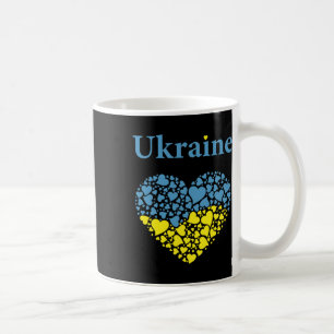 Taza De Café Orgullo de Ucrania Corazón Ucraniano Bandera Glori