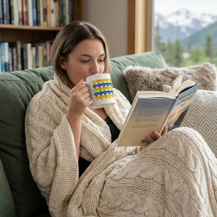 Taza De Café Orgullo de Viaje a Alaska Amante Corazones Azules