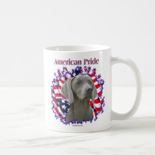 Taza De Café Orgullo de Weimeraner (Derecha)