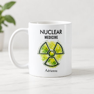 Taza De Café Orgullo del equipo de tecnólogo de medicina nuclea