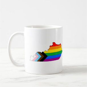Taza De Café Orgullo del estado de Kentucky LGBTQ Progress Prid