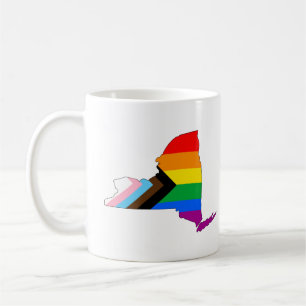 Taza De Café Orgullo del Estado de Nueva York Progreso de Orgul
