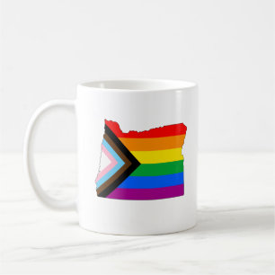 Taza De Café Orgullo del Estado de Oregon Progreso de Orgullo L