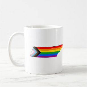 Taza De Café Orgullo Estatal de Tennessee LGBTQ Progreso Orgull