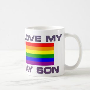 TAZA DE CAFÉ ORGULLO GAY AMO A MI HIJO GAY