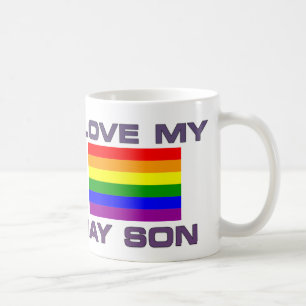 TAZA DE CAFÉ ORGULLO GAY AMO A MI HIJO GAY